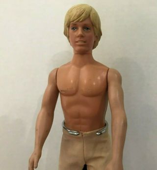 Vintage Star Wars Luke Skywalker Action Figure Doll 12 " With Stand 1978 Kenner