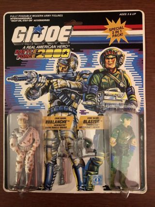 1987 Gi Joe Blaster Avalanche Battle Force 2000 Moc Mosc