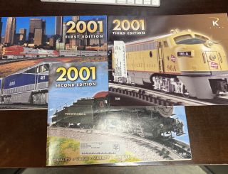 K Line Electric Trains 2000 Set Of 3 Catalogs