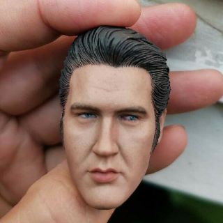 Delicate Painting Hot 1/6 Scale Star Elvis Presley Head Sculpt Fit 12 " Figure