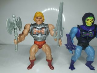 Vintage Motu,  Masters Of The Universe,  Battle armour He - Man & Skeletor,  VGC 2