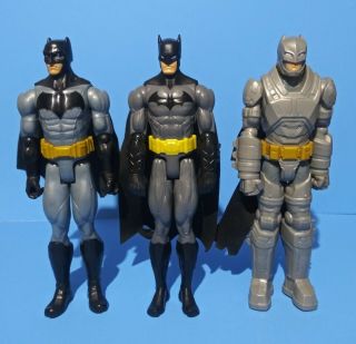 Mattel Dc Comics 12 Inch Batman Figures Set Of 3 Loose