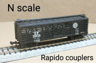 Southern Pacific Sp Stock Car N Scale Atlas Black Cow Cattle Livestock Pig Espee
