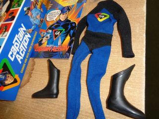 Captain Action Box and Uniform Playing Mantis.  vintage toy outfit,  ss 2