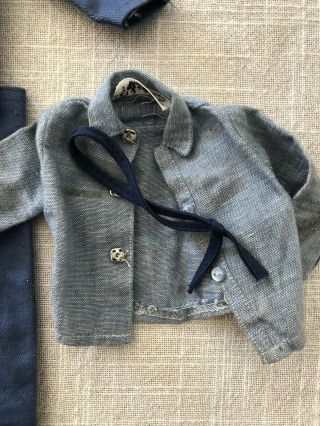 Vintage 1960’s Gi Joe Air Force Dress Blue Jacket,  Shirt,  Tie,  Pants & Hat