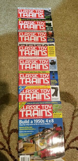 (9) Classic Toy Trains Magazines 2013