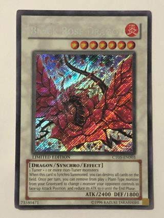 Carte Yu - Gi - Oh - Jcc - Black Rose Dragon - Ct05 - En003