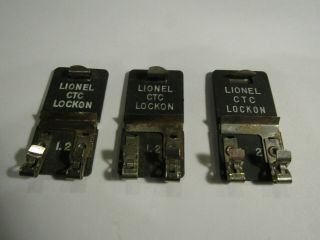 Vintage Lionel O Scale Track Terminal Ctc Lockon Set 3