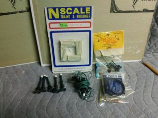 N Scale 8 Lamp Post 2 " And Misc.  Items