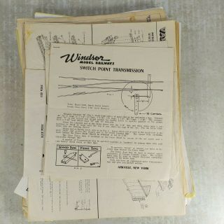 Vintage Model RailroadsAssembly Instructions and Price Lists Athern Varney More 3