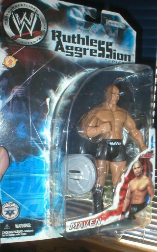 Wwe Ruthless Aggression Series Maven Action Figure,  Designed To Be Opened.  Jakks