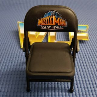 Wrestlemania Ppv Steel Chair - Mattel Elite Accessories For Wwe Wrestling Figures