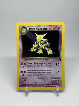 Pokemon Dark Alakazam Holo Team Rocket Rare