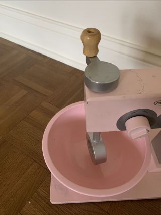 POTTERY BARN KIDS Retro Kitchen Pink Wooden Mixer 3
