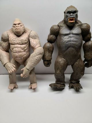Skull Island King Kong And Rampage George Figures - Large 18 "