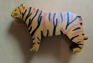 Kinderkram Ostheimer Circus tiger Zirkus tiger with stands Wooden Toy 3