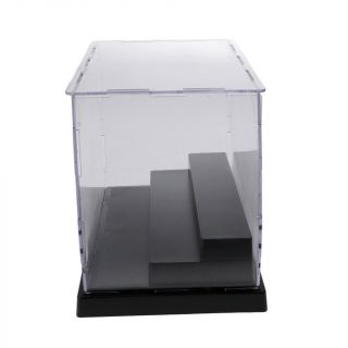 Acrylic Plastic Clear Display Box Case Protection 3 Steps For Models Dolls