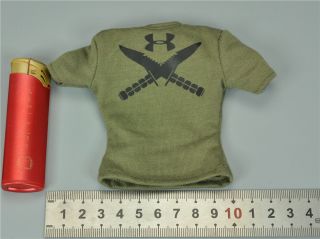 Green T Shirt For Dam 78042 Fbi Hrt Agent Hostage Rescue Team 1/6 Action Figure