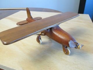 Vintage Handmade Wooden Toy Airplane