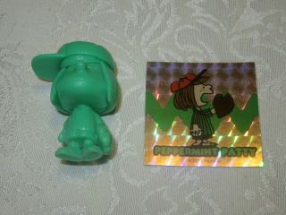 Super7 Peanuts Baseball Keshi Mini - Figure & Sticker Peppermint Patty Green