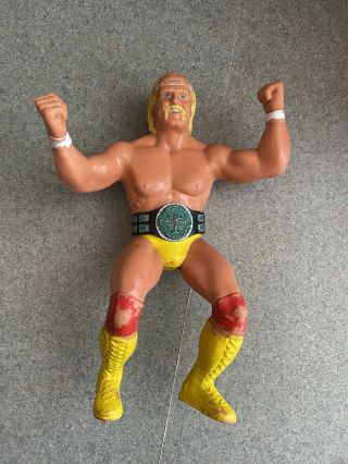 1984 Titan 8” Hulk Hogan W/belt Rare Wwe Wwf Wrestling