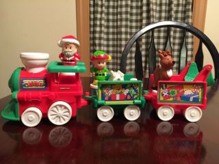 Fisher Price Little People Christmas Train Musical,  Santa Reindeer Elf