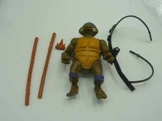 Vintage Tmnt 1988 Donatello Don Action Figure W/ Bo Staffs/belt Accessories E