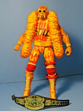 \wwe Mattel Elite Custom Hollywood Hulk Hogan Red & Yellow Wwf Nwo Figure 6 "