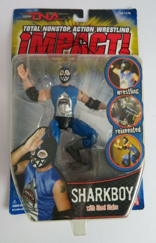 Sharkboy Wwf Tna Impact 2006 Marvel Toys Wrestle Figure