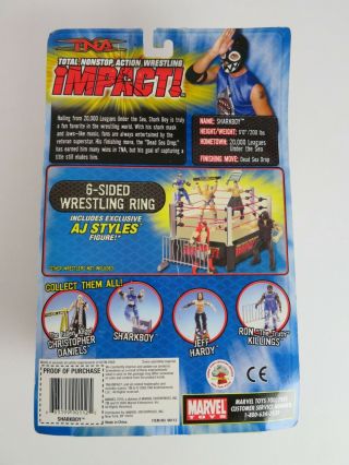 Sharkboy WWF TNA IMPACT 2006 Marvel Toys Wrestle Figure 2