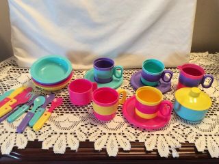 Vintage Child Size Plastic Play Dishes Chilton Cdi Hong Kong