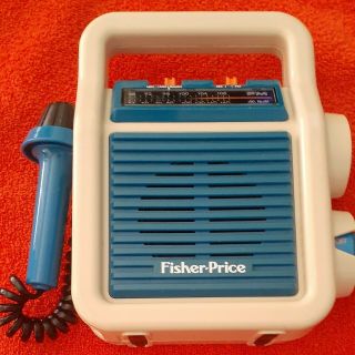 Vintage Fisher - Price Am/fm Sing - A - Long Radio With Microphone 1984