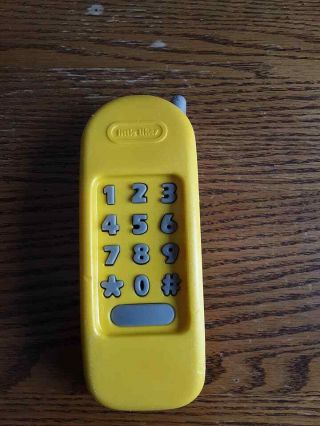 Vintage Little Tikes Yellow Replacement Phone Kitchen Work Bench Playhouse