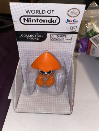 2016 Jakks Pacific - - World Of Nintendo Splatoon - - Orange Squid Mini Figure