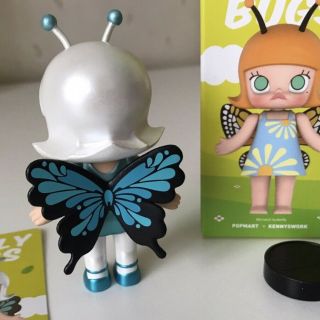 POP MART x KENNYSWORK Molly Bugs Blue Monarch Mini Figure Designer Art Toy 2