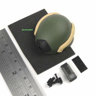 Toys City Us Army Green Beret Oda721 Figure 1:6 Scale Helmet Set Mich 2002
