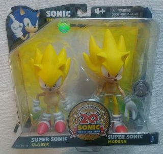 Jazwares Sonic The Hedgehog 20th Anniversary Through Time Sonic Action Figures