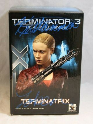 Terminator 3 Rise Of The Machines - Terminatrix T - X Bust Gentle Giant Signed Jsa