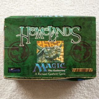 Mtg: 1 Empty Homelands Booster Box - Magic The Gathering - English - No Cards