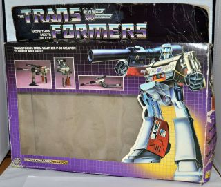 1984 Hasbro G1 Transformers Megatron Vintage Pre Rub Empty Box Only