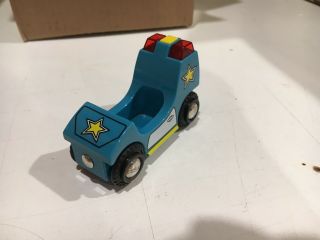 Brio Blue Police Car Fit Wooden Thomas Trains,  Light & Sound Not