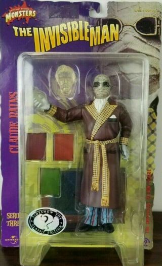 Universal Studios Monsters Sideshow Toy Invisible Man Series 3 Action Figure
