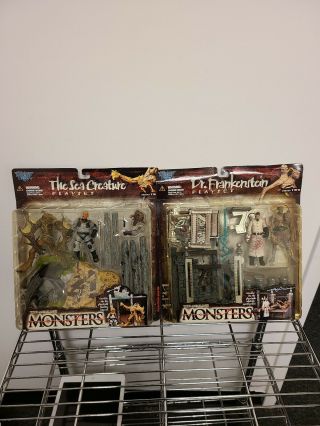Todd Mcfarlane’s Monsters Series 2 Dr.  Frankenstein,  The Sea Creature Play - Set