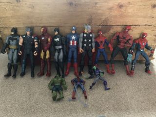 Marvel/spiderman /batman/thor/captain America Superhero Figure Bundle