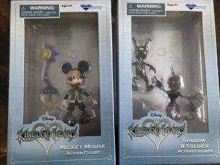 Diamond Select Toys Kingdom Hearts Disney Mickey Mouse,  Shadow & Soldier