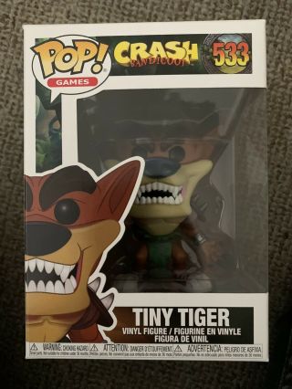 Pop Funko Games Crash Bandicoot Tiny Tiger 533