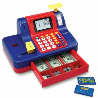 Learning Resources Toy Pretend & Play Teaching Cash Register Ler2690
