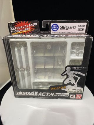 Bandai Tamashii Figure Display Stand 3pack Stage Act.  4 For Humanoid S.  H.  Figuarts
