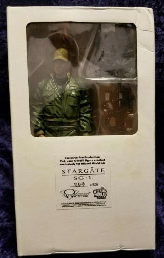 Stargate Sg 1 Colonel Jack Oneill Figure Rare 343/500 Wizard World Diamond