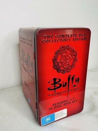Buffy Complete Series Dvd Set In Collectable Red Tin W/booklet